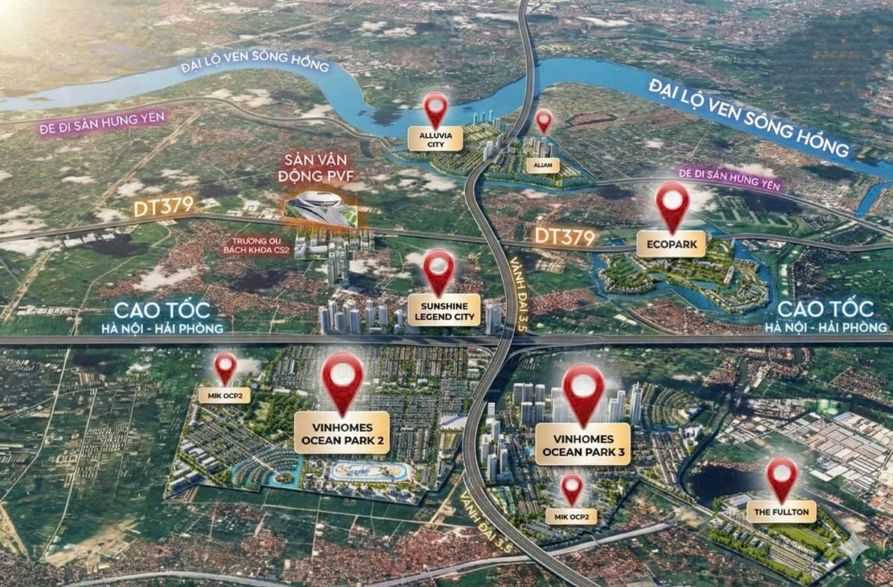 Toàn cảnh các dự án bất động sản ở Hưng Yên 2025