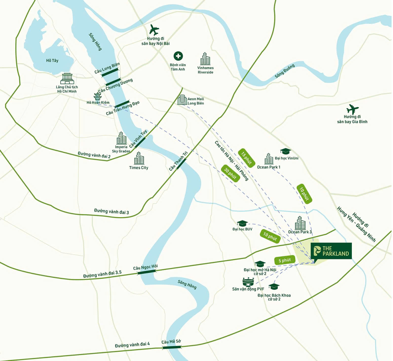 Vị trí dự án Imperia Ocean City - The Parkland